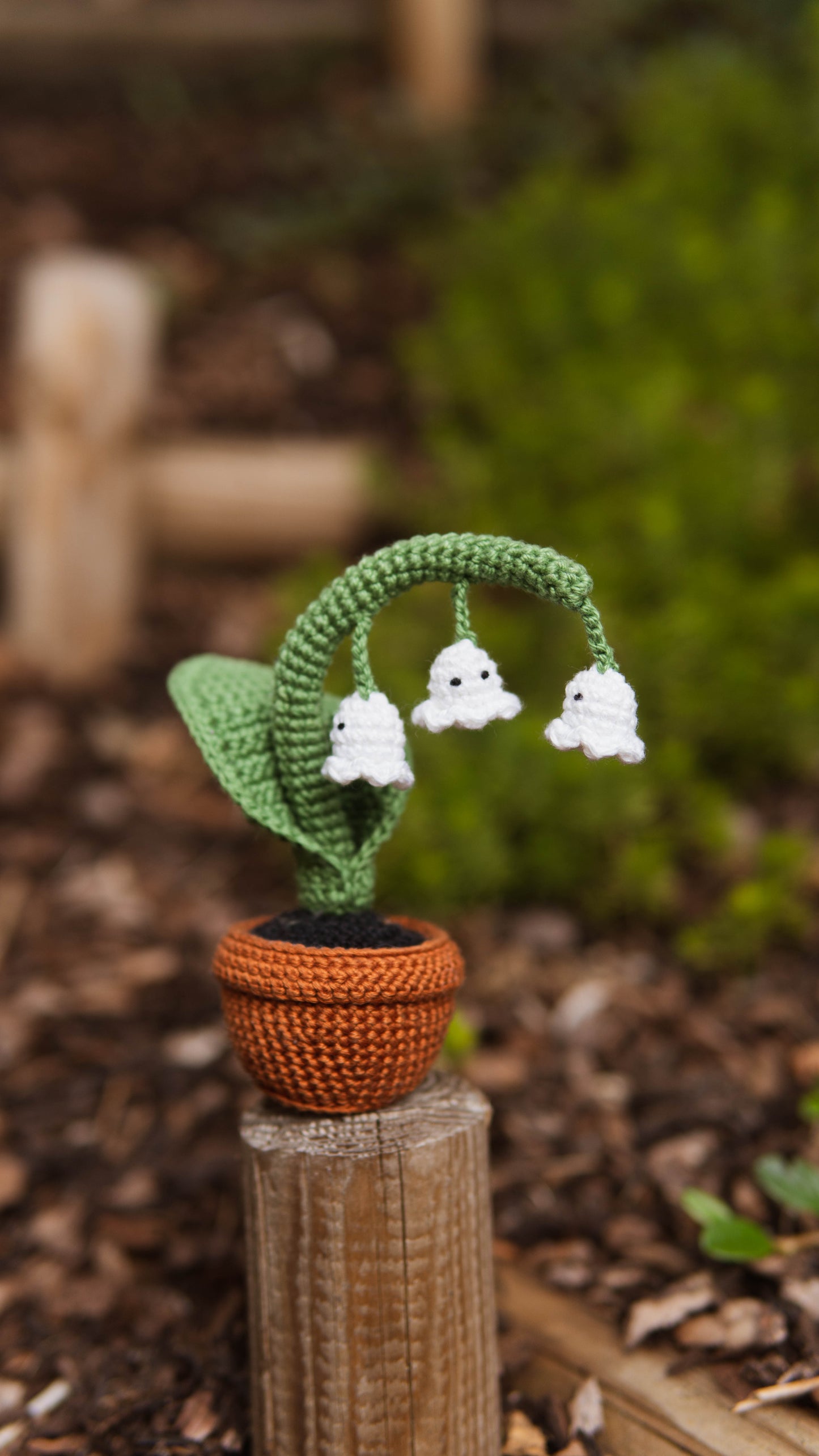 Lily of the Valley with Ghosts Crochet Pattern