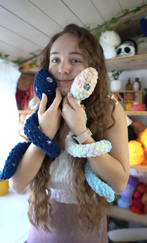 Spiral Snake No-Sew Crochet Pattern