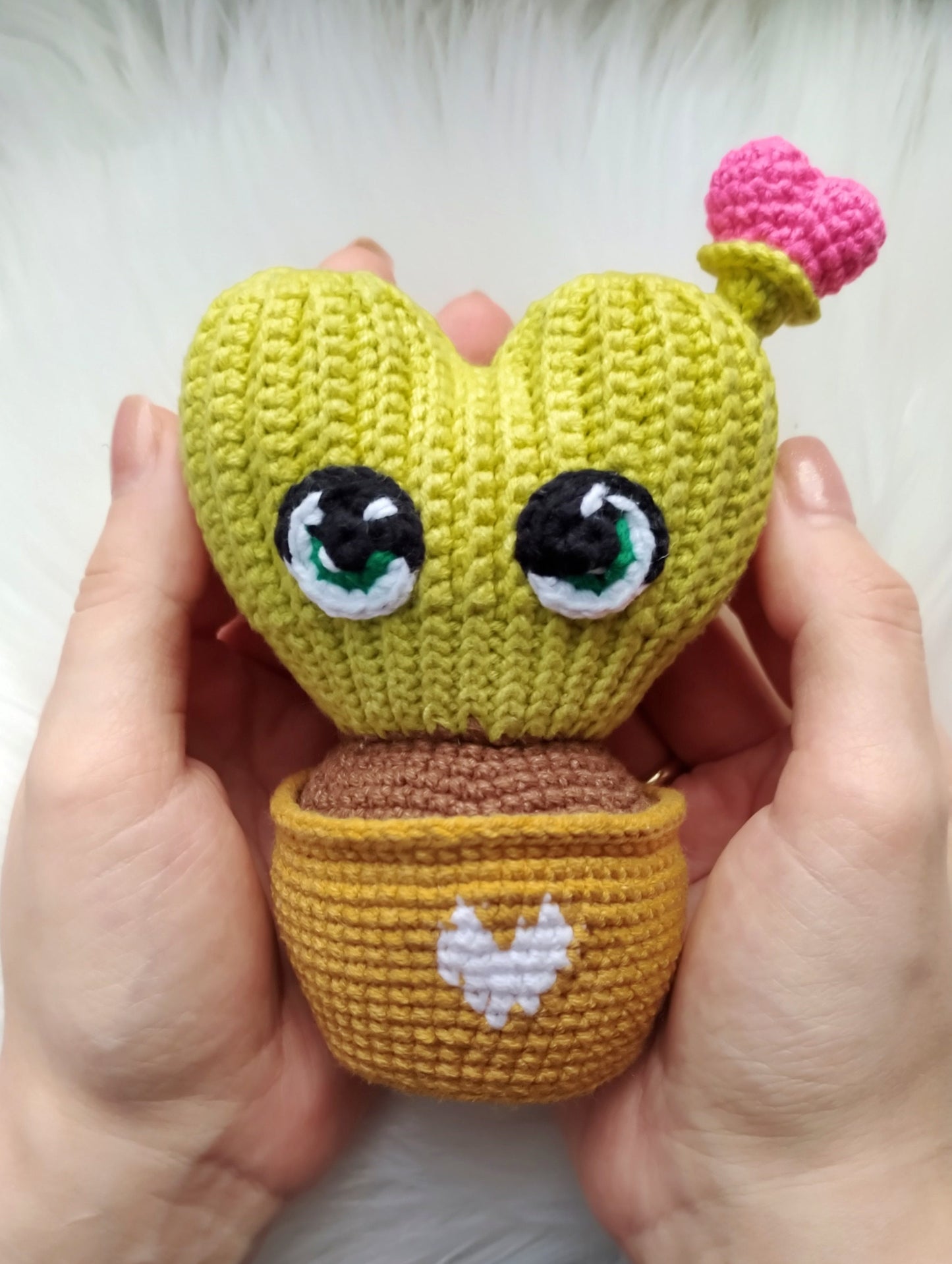 Heart Cactus Crochet Pattern