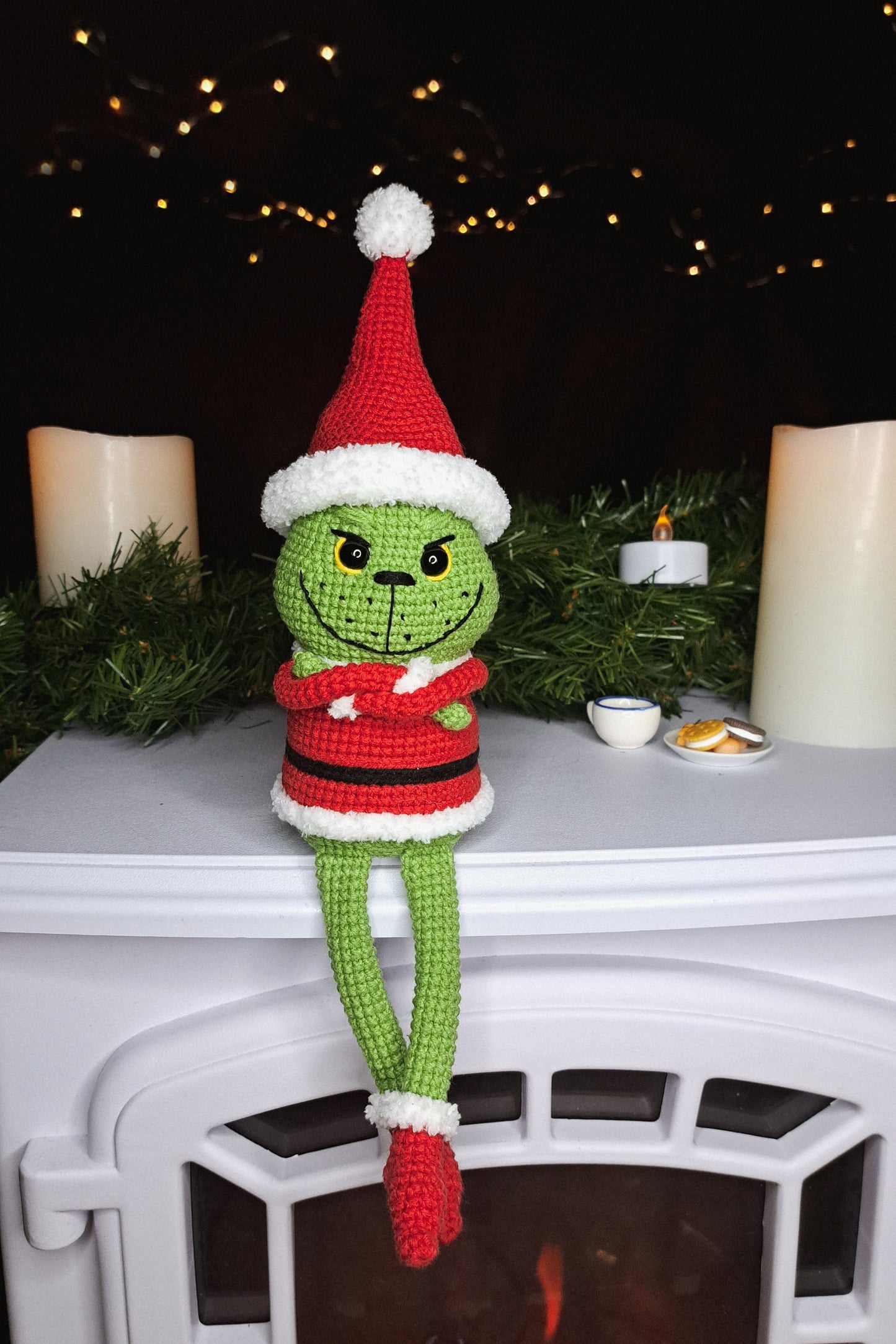 Grinch in Santa Costume Crochet Pattern