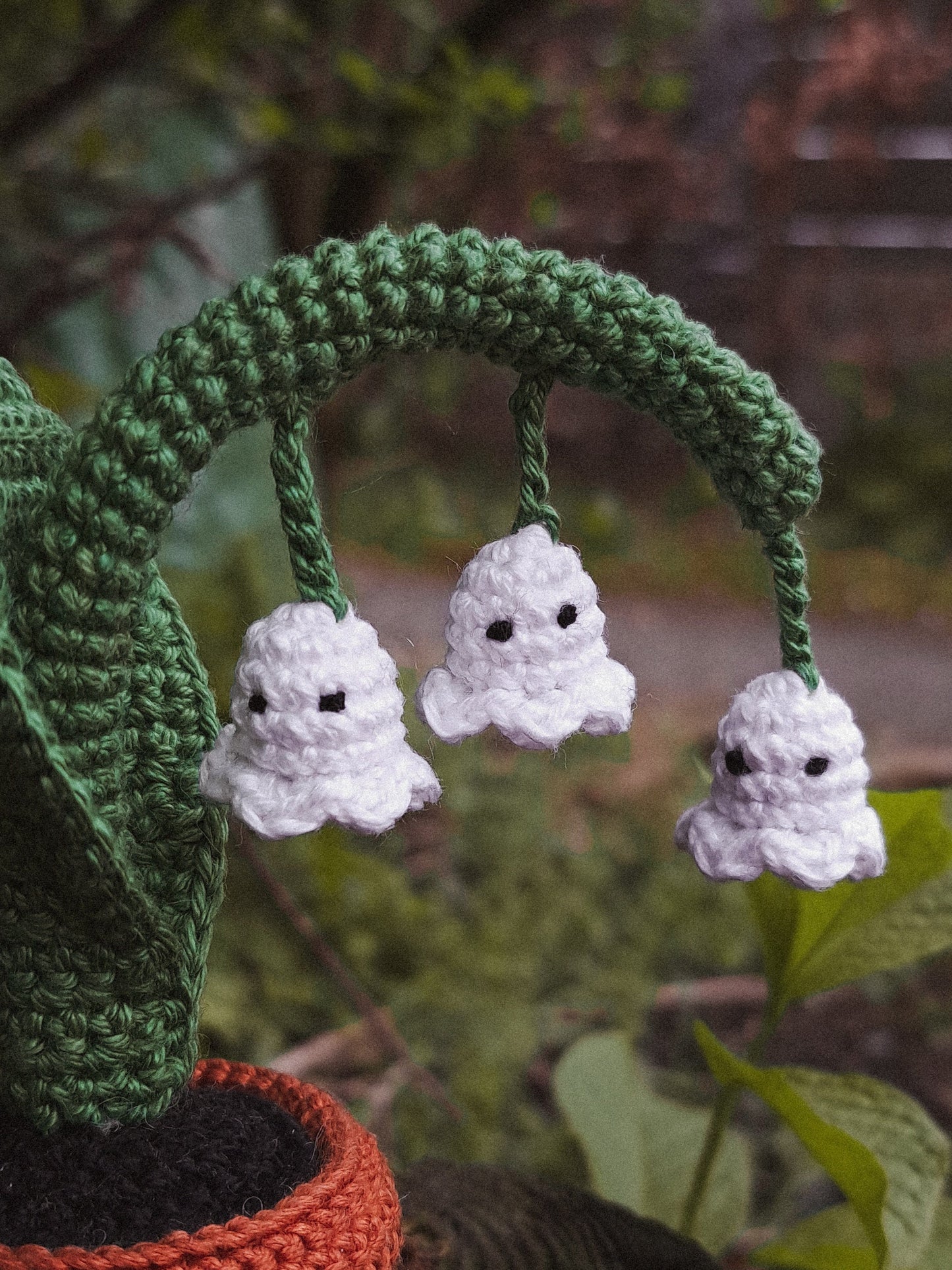 Lily of the Valley with Ghosts Crochet Pattern