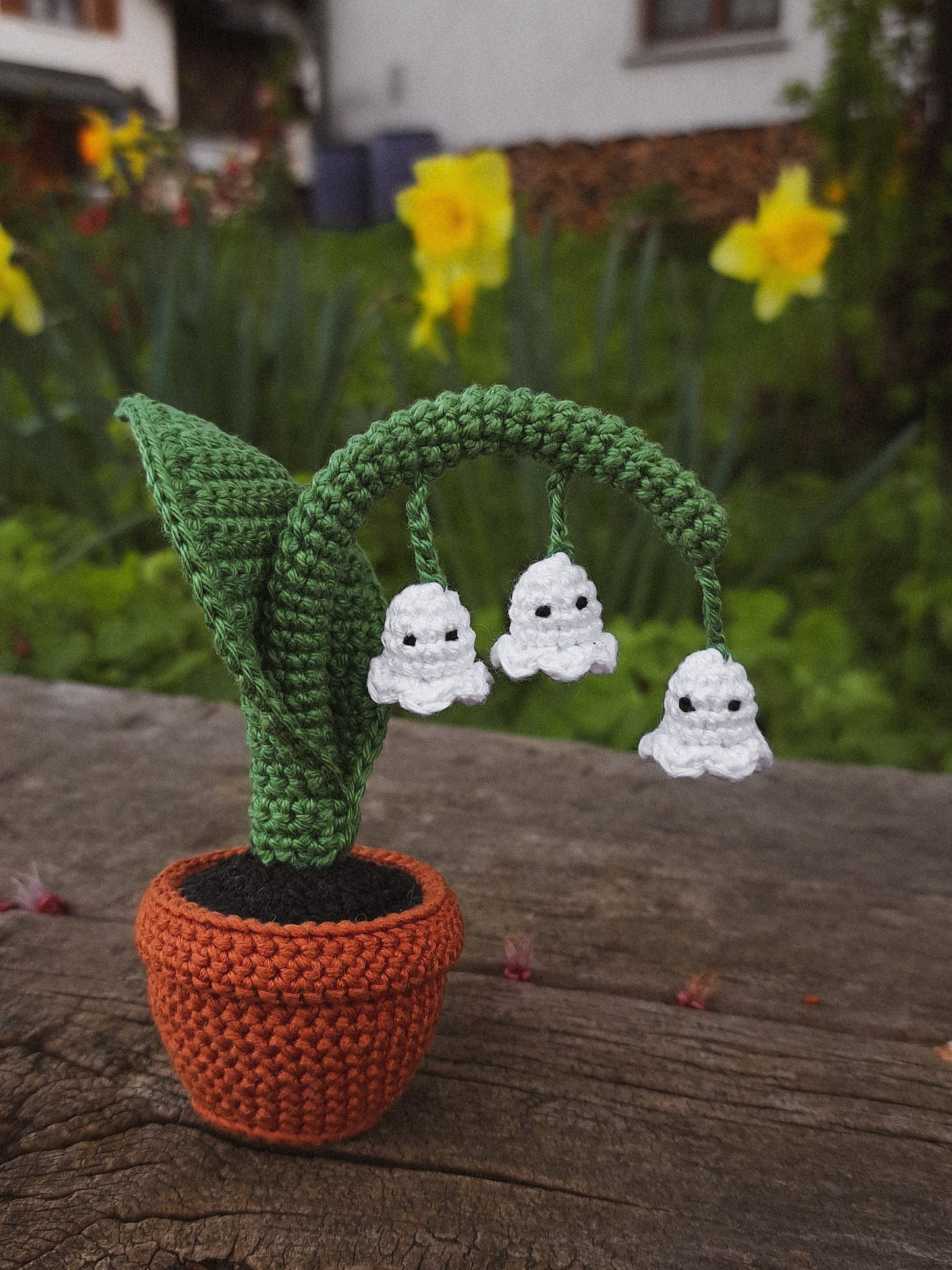 Lily of the Valley with Ghosts Crochet Pattern