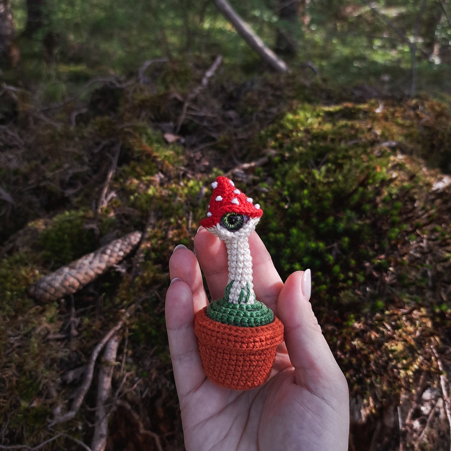 Mushroom in a pot Crochet Pattern