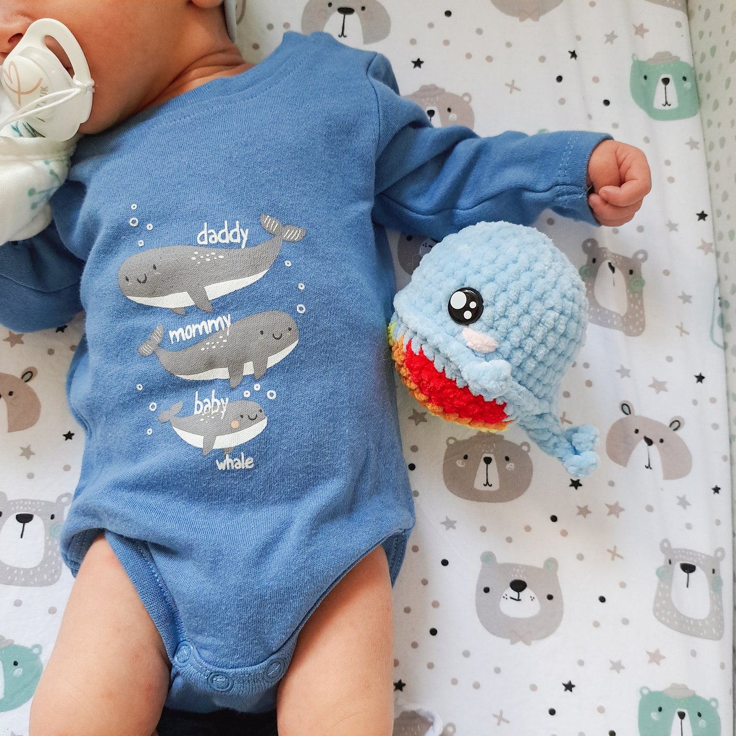 Rainbow Whale No-Sew Crochet Pattern