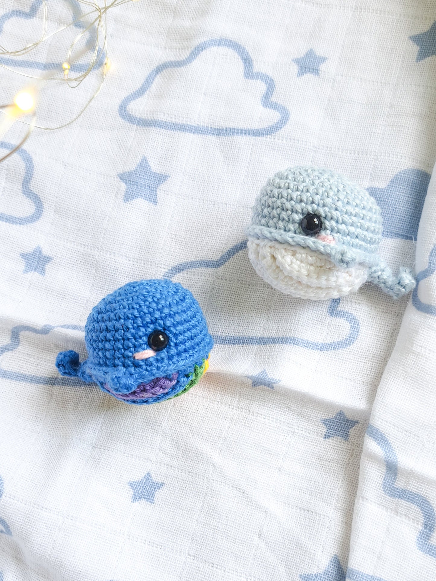 Rainbow Whale No-Sew Crochet Pattern
