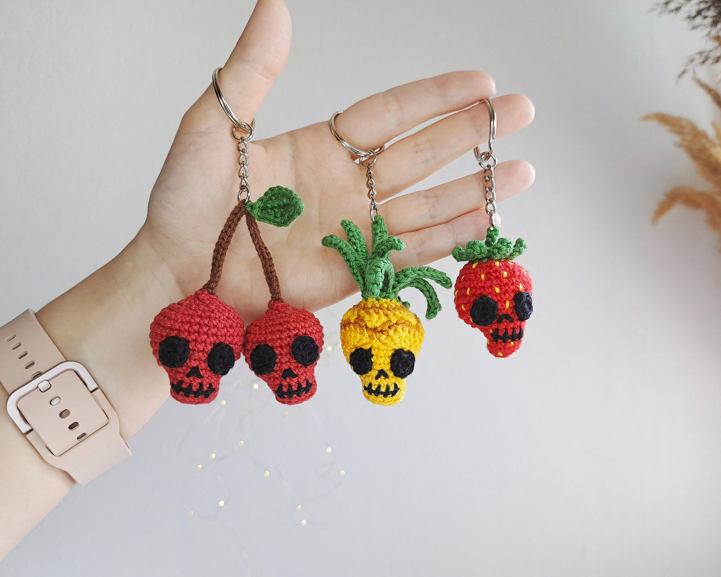Fruit Skulls Crochet Pattern Set 3 in 1