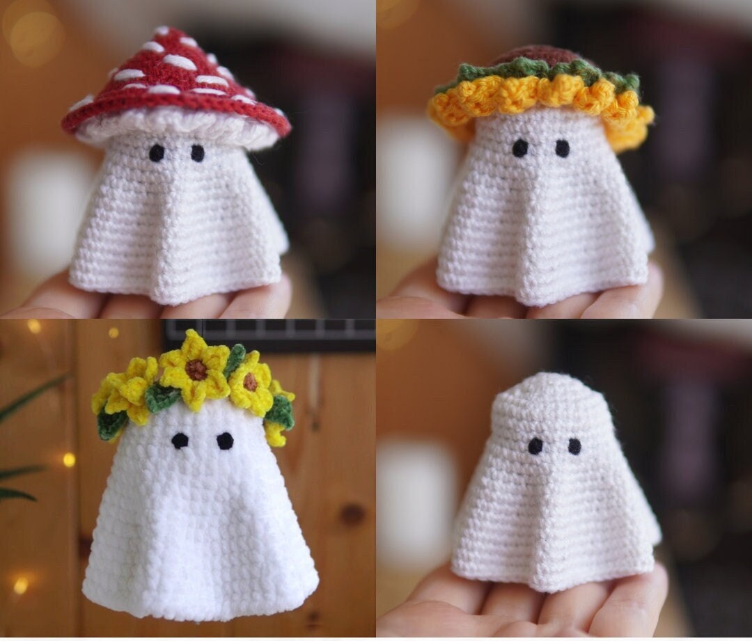 Ghosty with Hats Crochet Pattern