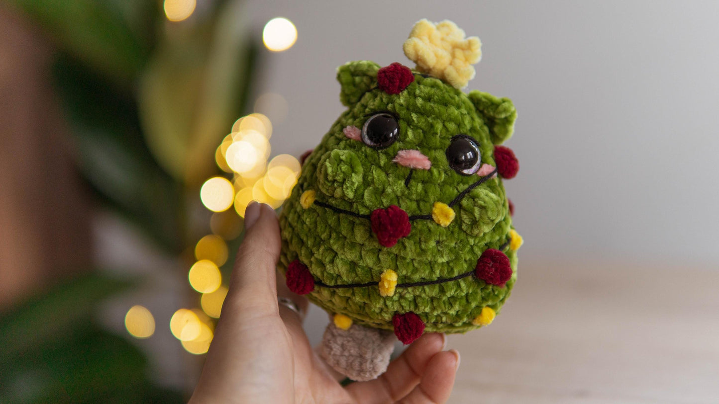 No-Sew Chubby Cat Crochet Pattern Set 3 in 1