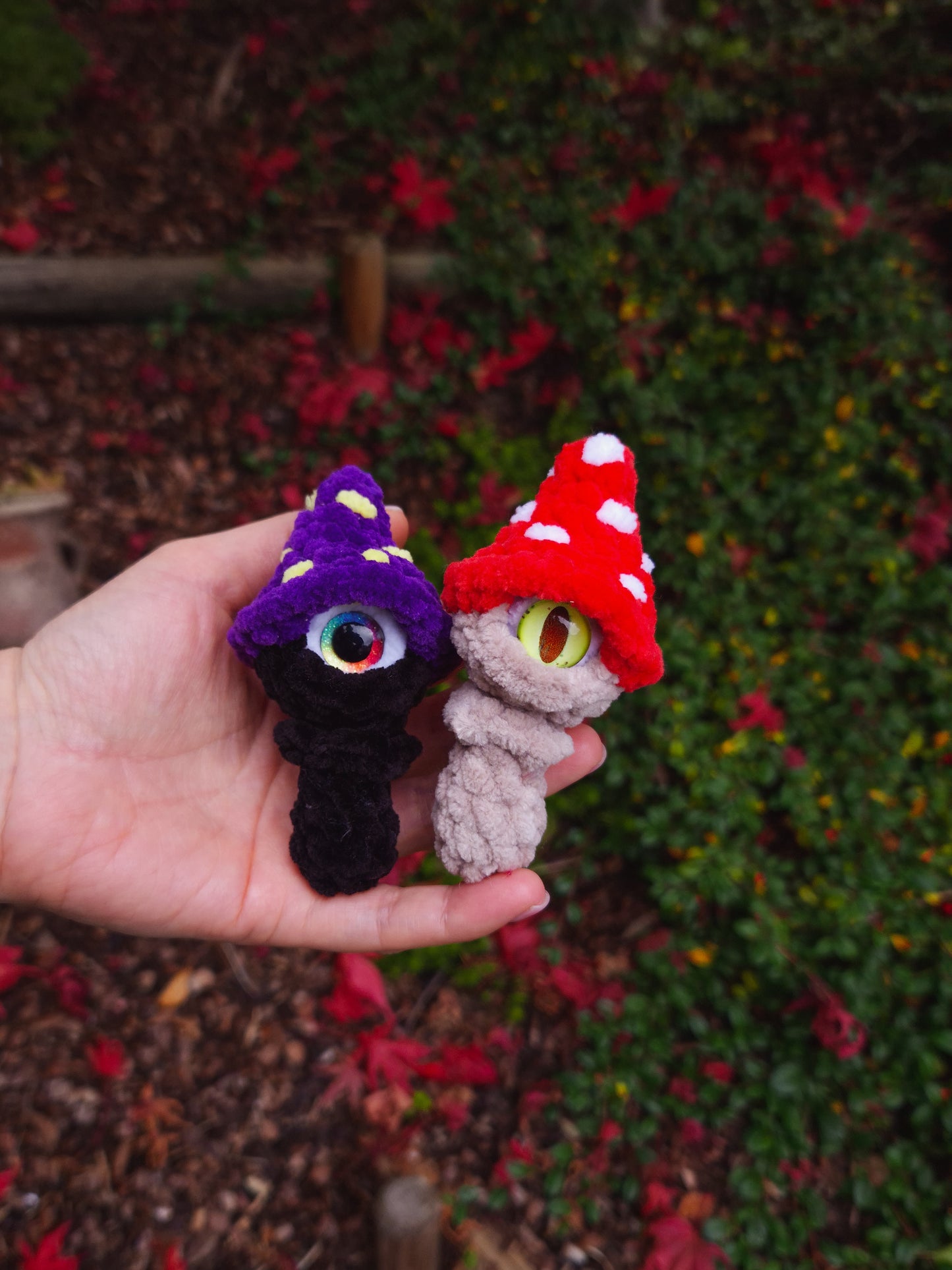Mini All-Seeing Mushroom No Sew PDF Crochet Pattern