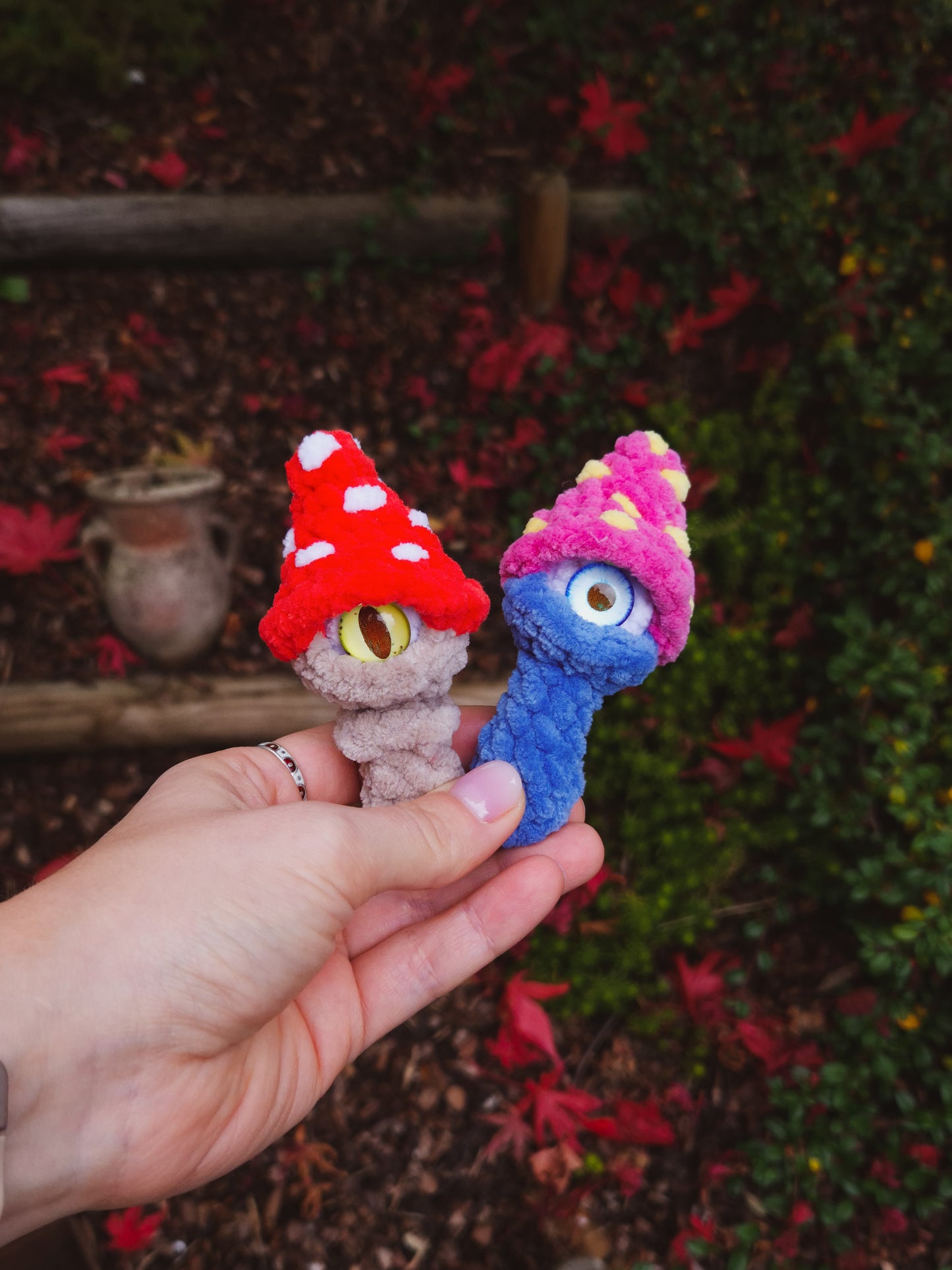 Mini All-Seeing Mushroom No Sew PDF Crochet Pattern