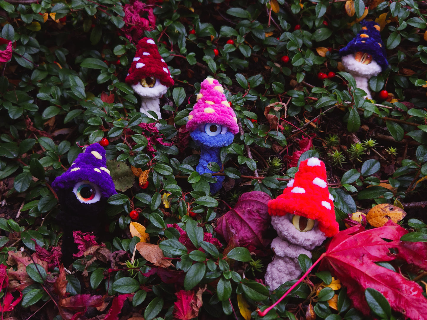 Mini All-Seeing Mushroom No Sew PDF Crochet Pattern