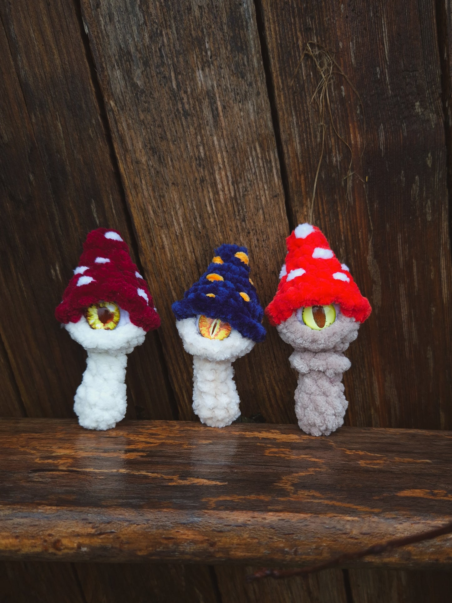 Mini All-Seeing Mushroom No Sew PDF Crochet Pattern