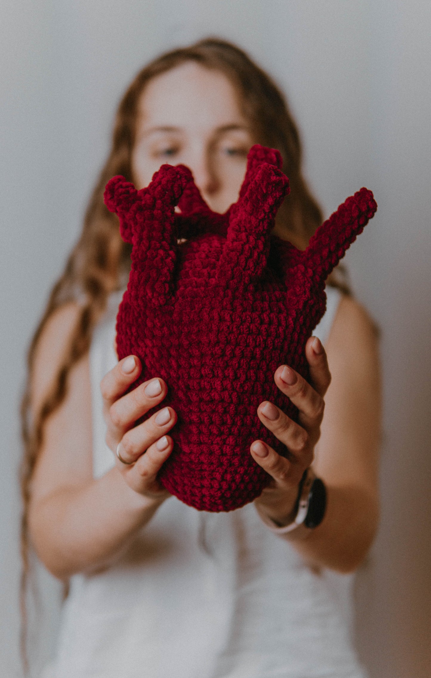 Plush Human Heart Crochet Pattern