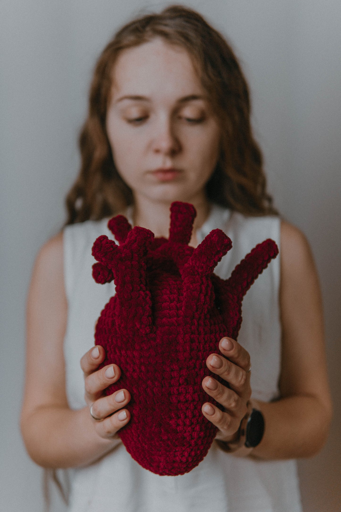 Plush Human Heart Crochet Pattern