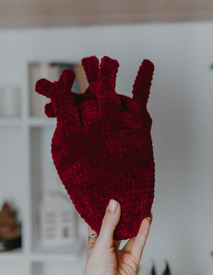 Plush Human Heart Crochet Pattern