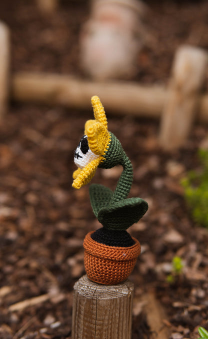 Skull Sunflower Crochet Pattern