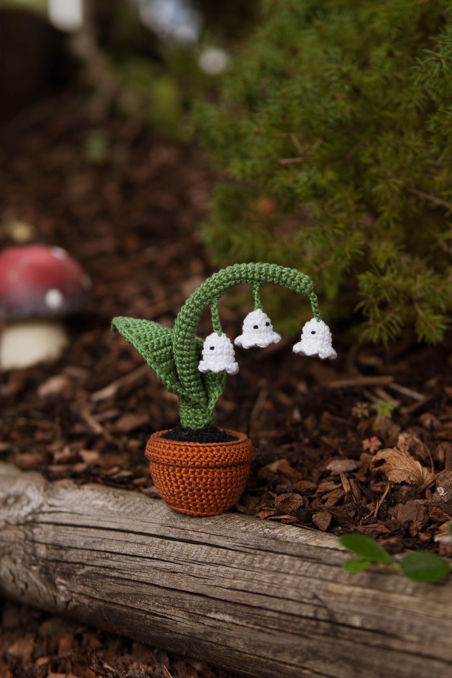 Lily of the Valley with Ghosts Crochet Pattern