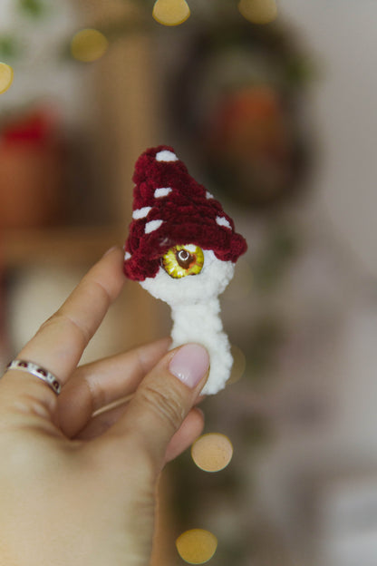Mini All-Seeing Mushroom No Sew PDF Crochet Pattern