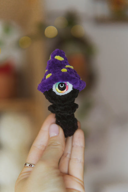 Mini All-Seeing Mushroom No Sew PDF Crochet Pattern