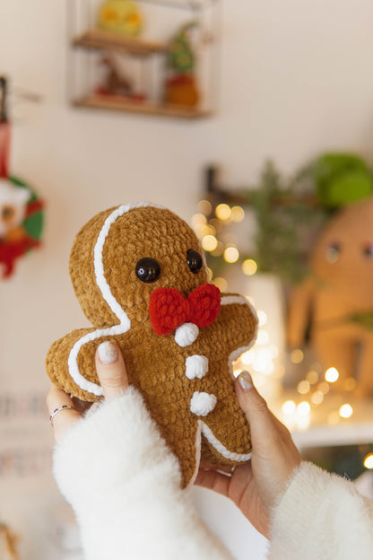 Dr. Ginger & Mr. Bones Gingerbread Man Crochet PDF Pattern