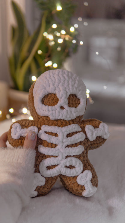 Dr. Ginger & Mr. Bones Gingerbread Man Crochet PDF Pattern