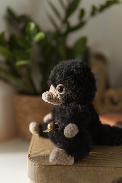 Nibbles the Niffler (magical platypus) PDF Crochet Pattern