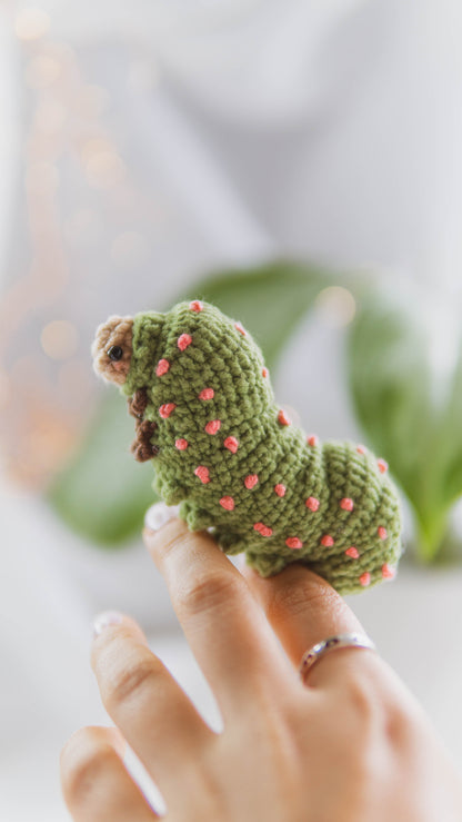 Luna the Luna Moth Caterpillar No-Sew PDF Crochet Pattern