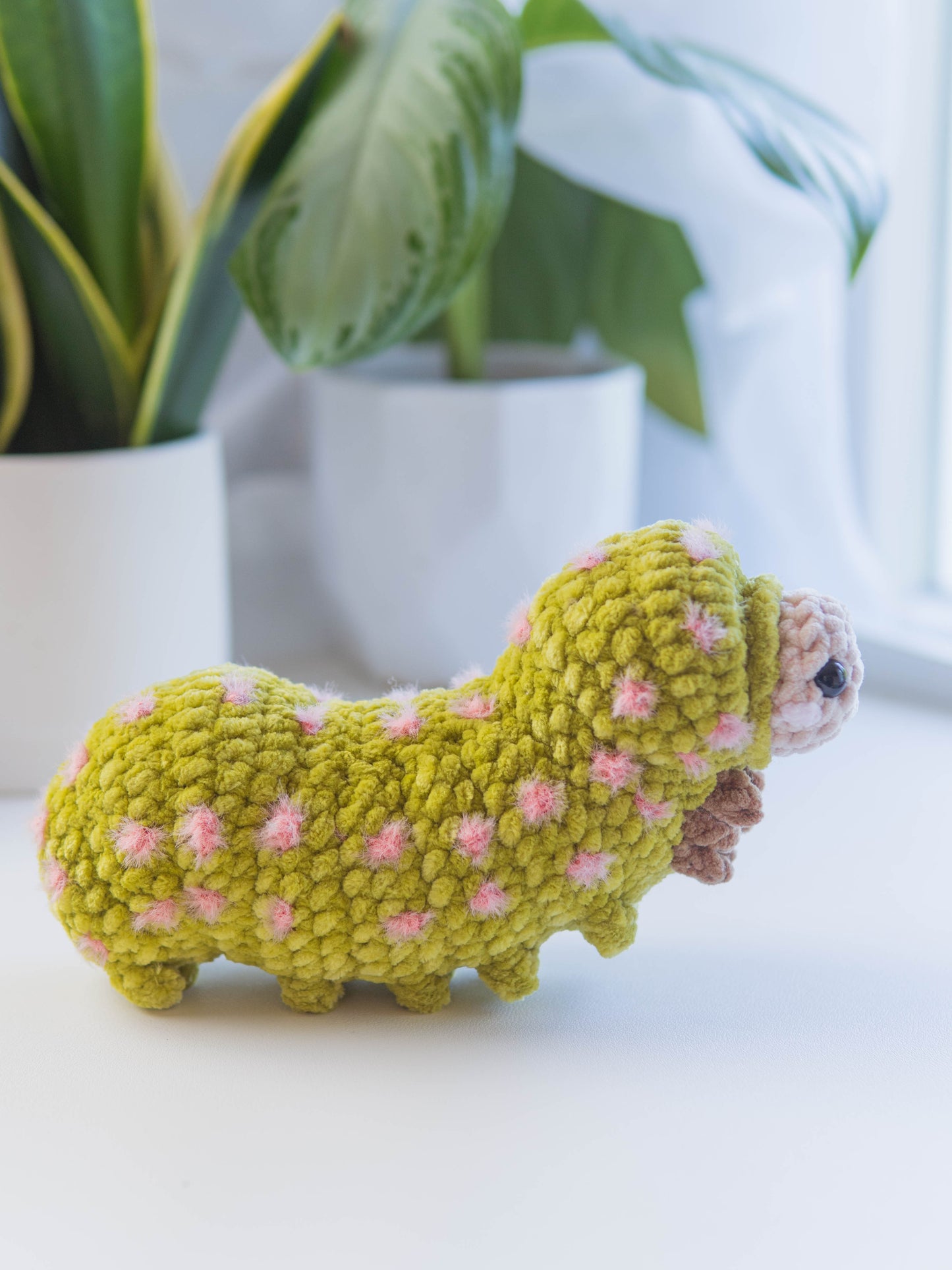 Luna the Luna Moth Caterpillar No-Sew PDF Crochet Pattern