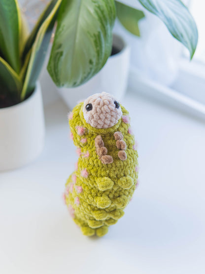 Luna the Luna Moth Caterpillar No-Sew PDF Crochet Pattern