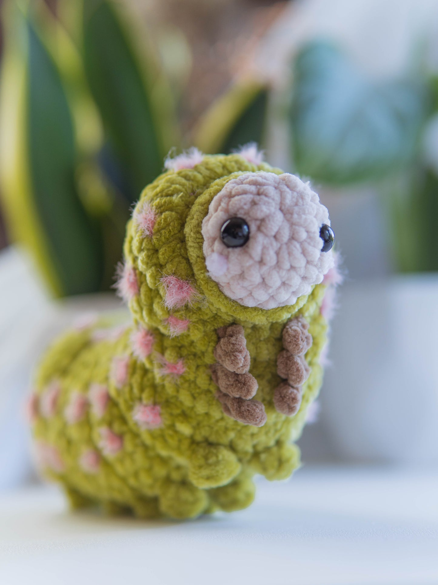 Luna the Luna Moth Caterpillar No-Sew PDF Crochet Pattern