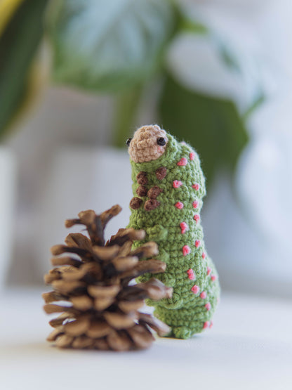 Luna the Luna Moth Caterpillar No-Sew PDF Crochet Pattern