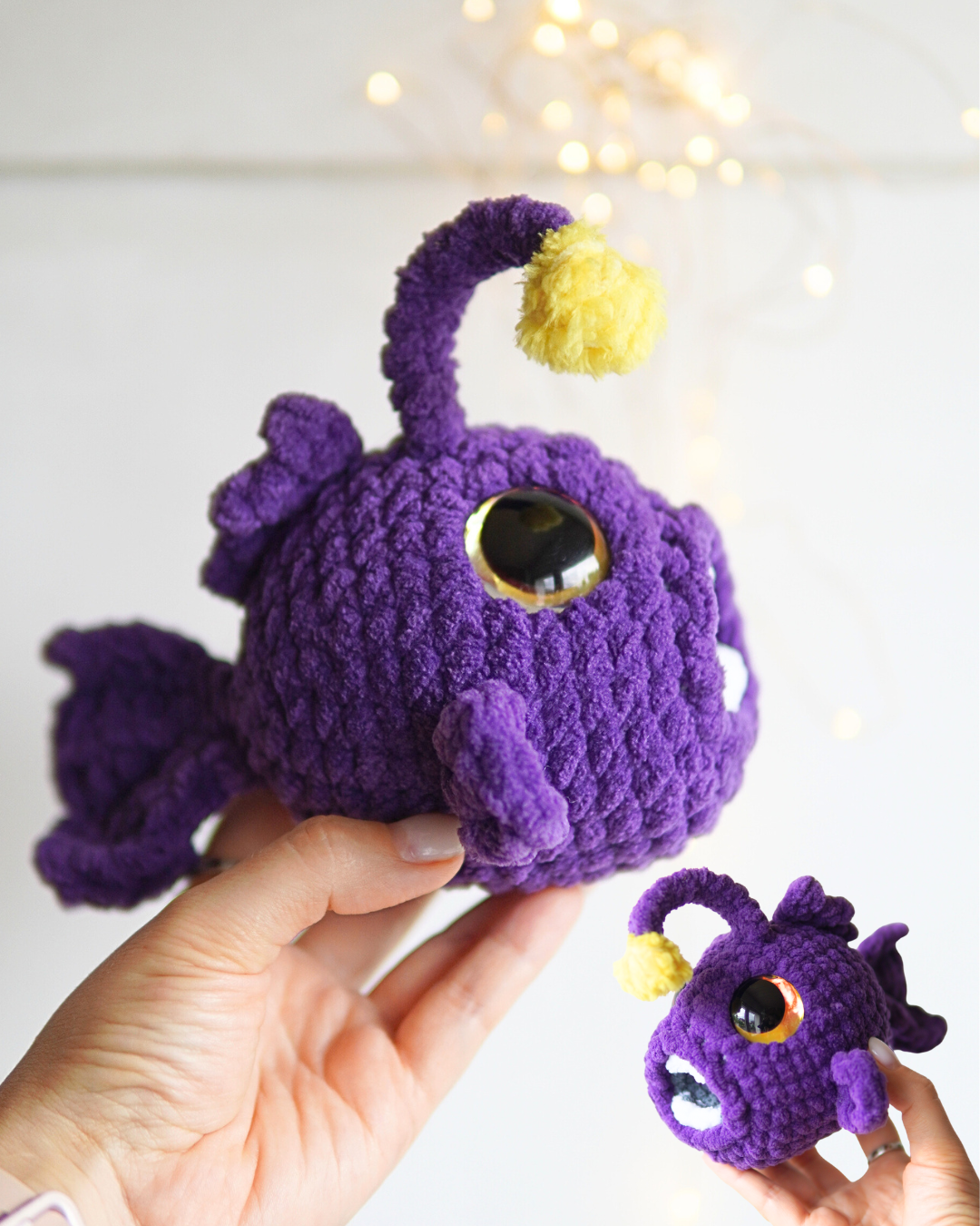 Lumina the Anglerfish No-Sew PDF Crochet Pattern