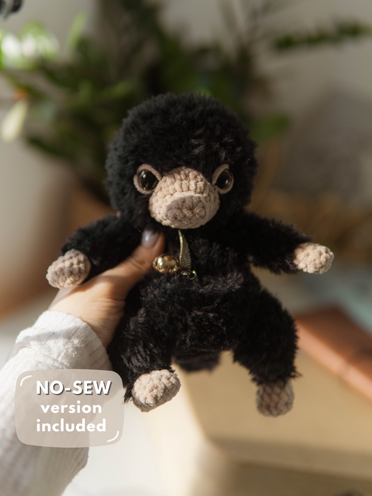 Nibbles the Niffler (magical platypus) PDF Crochet Pattern