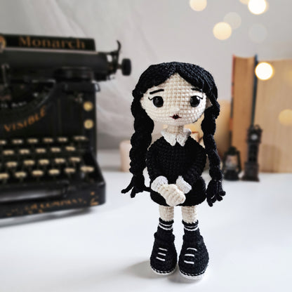 Wednesday Doll Crochet PDF Pattern