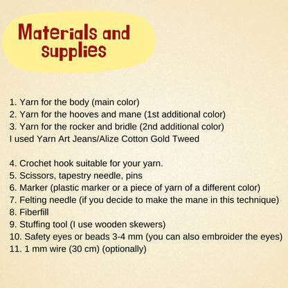 Rocking Horse Crochet Pattern