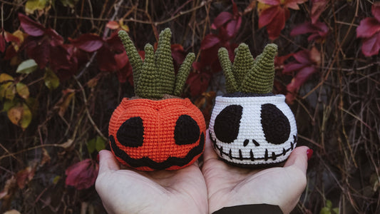 Halloween Succulents Crochet Pattern Set 2 in 1