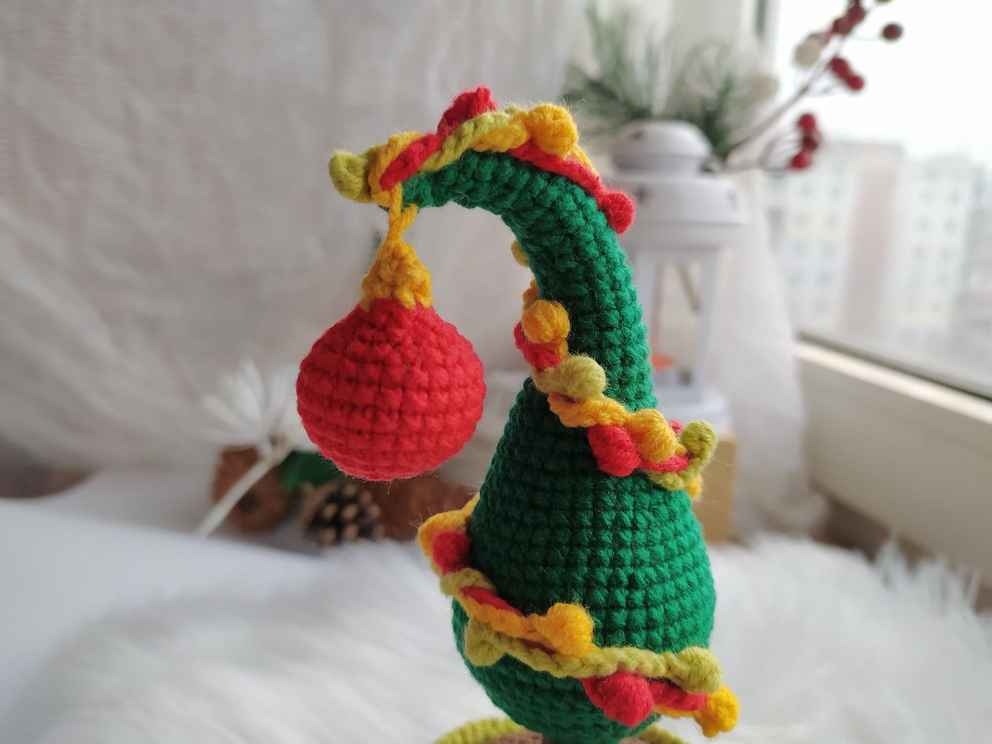 Grinch Christmas Tree in a Pot Crochet Pattern