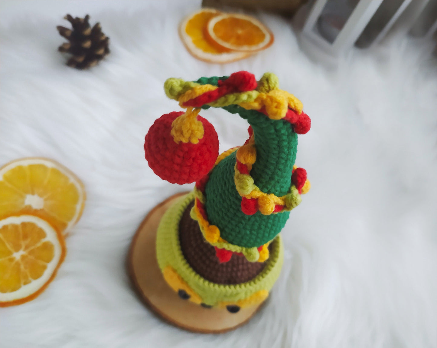 Grinch Christmas Tree in a Pot Crochet Pattern