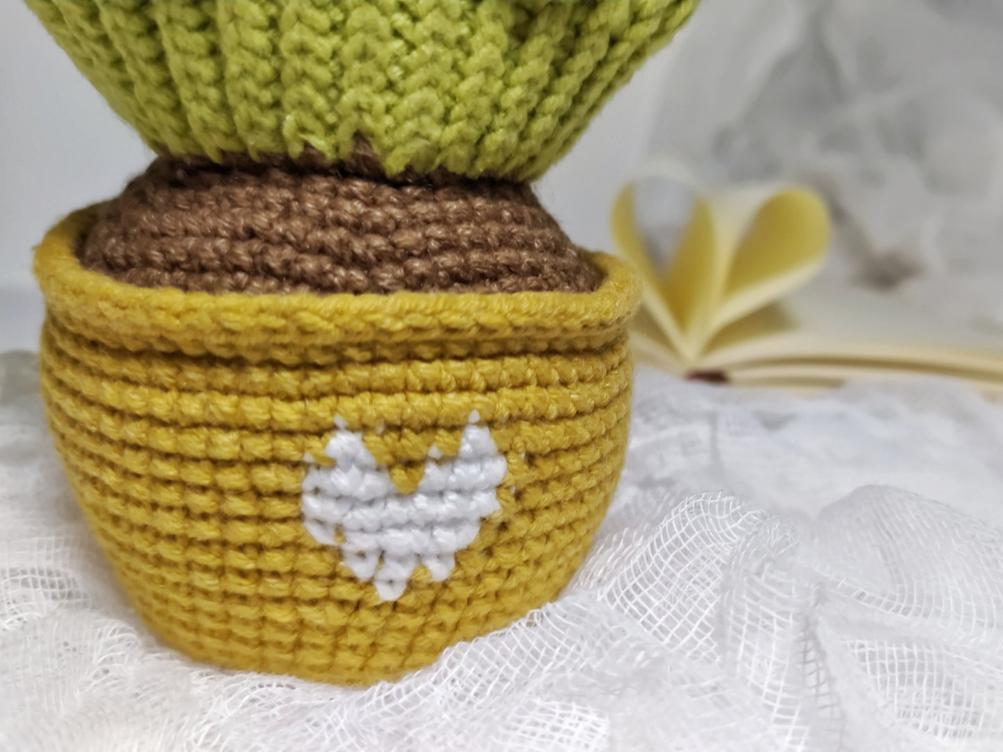 Heart Cactus Crochet Pattern