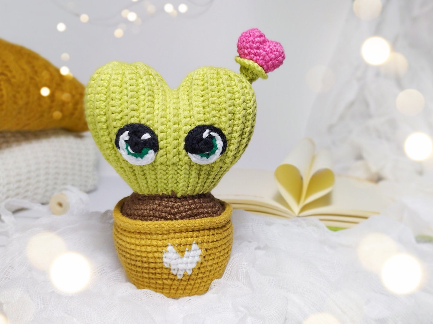 Heart Cactus Crochet Pattern