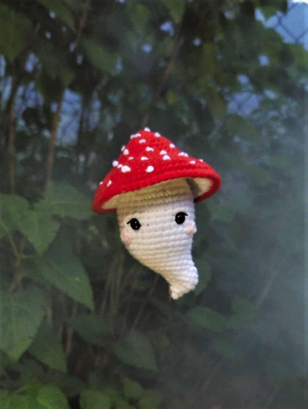 Mushroom Ghost No-Sew Crochet Pattern