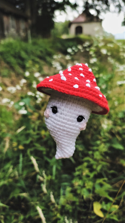 Mushroom Ghost No-Sew Crochet Pattern