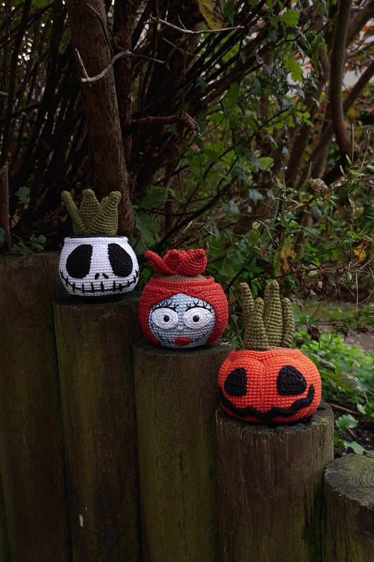 Halloween Succulents Crochet Pattern Set 3 in 1