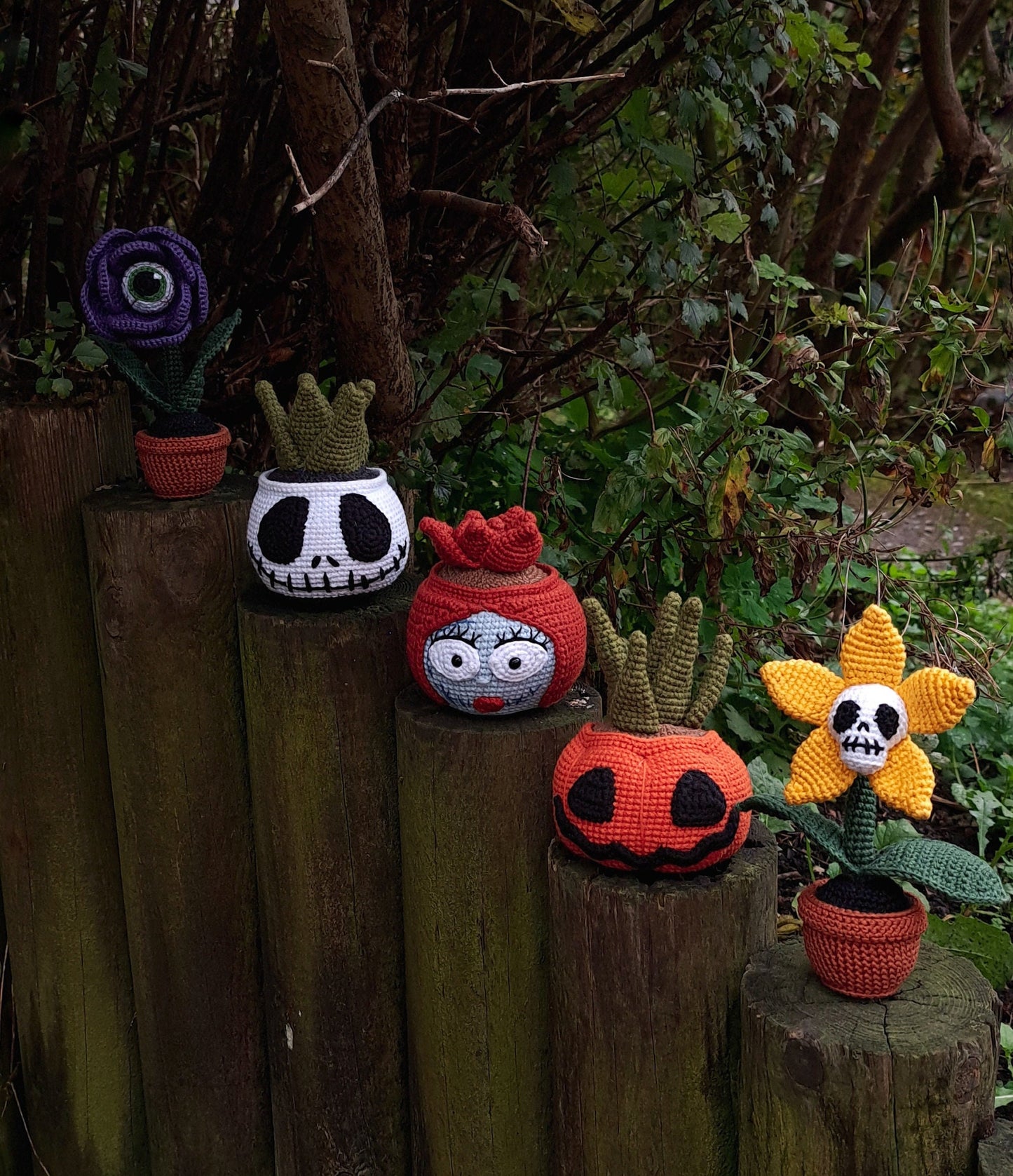 Spooky Plants Crochet Pattern Set 5 in 1