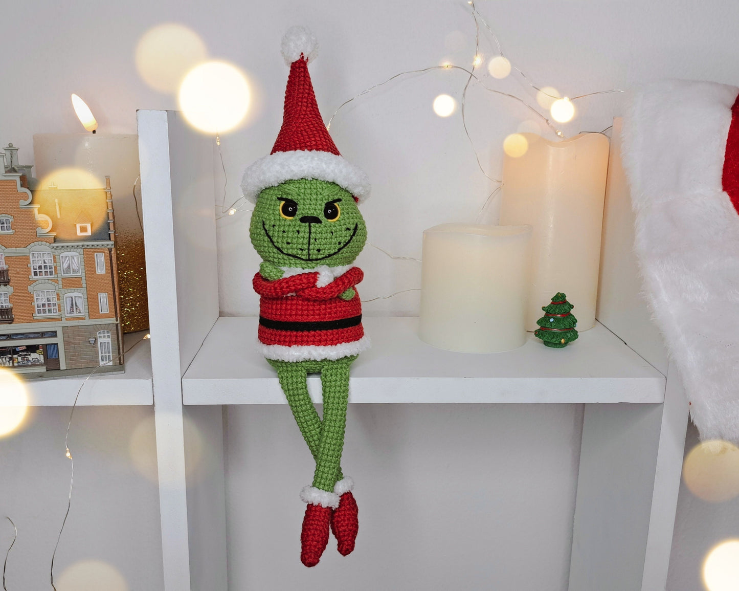 Grinch in Santa Costume Crochet Pattern