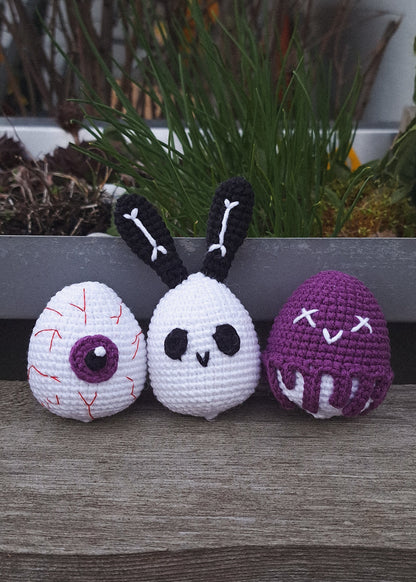 Jack Easter Basket with Eggs Crochet Pattern