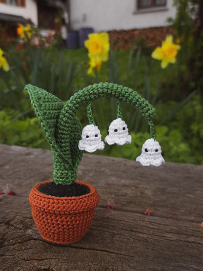 Lily of the Valley with Ghosts Crochet Pattern