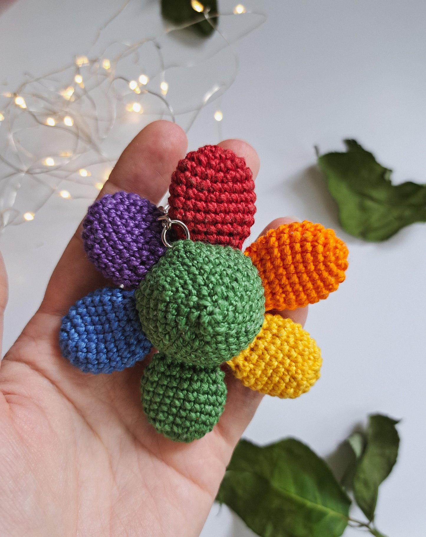 Rainbow Skull Flower Crochet Pattern