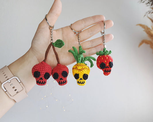 Fruit Skulls Crochet Pattern Set 3 in 1
