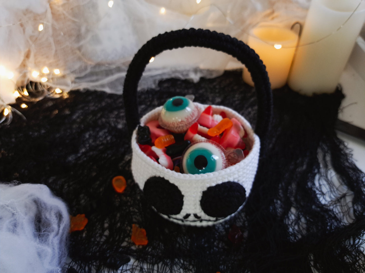 Jack Halloween Candy Basket Crochet Pattern